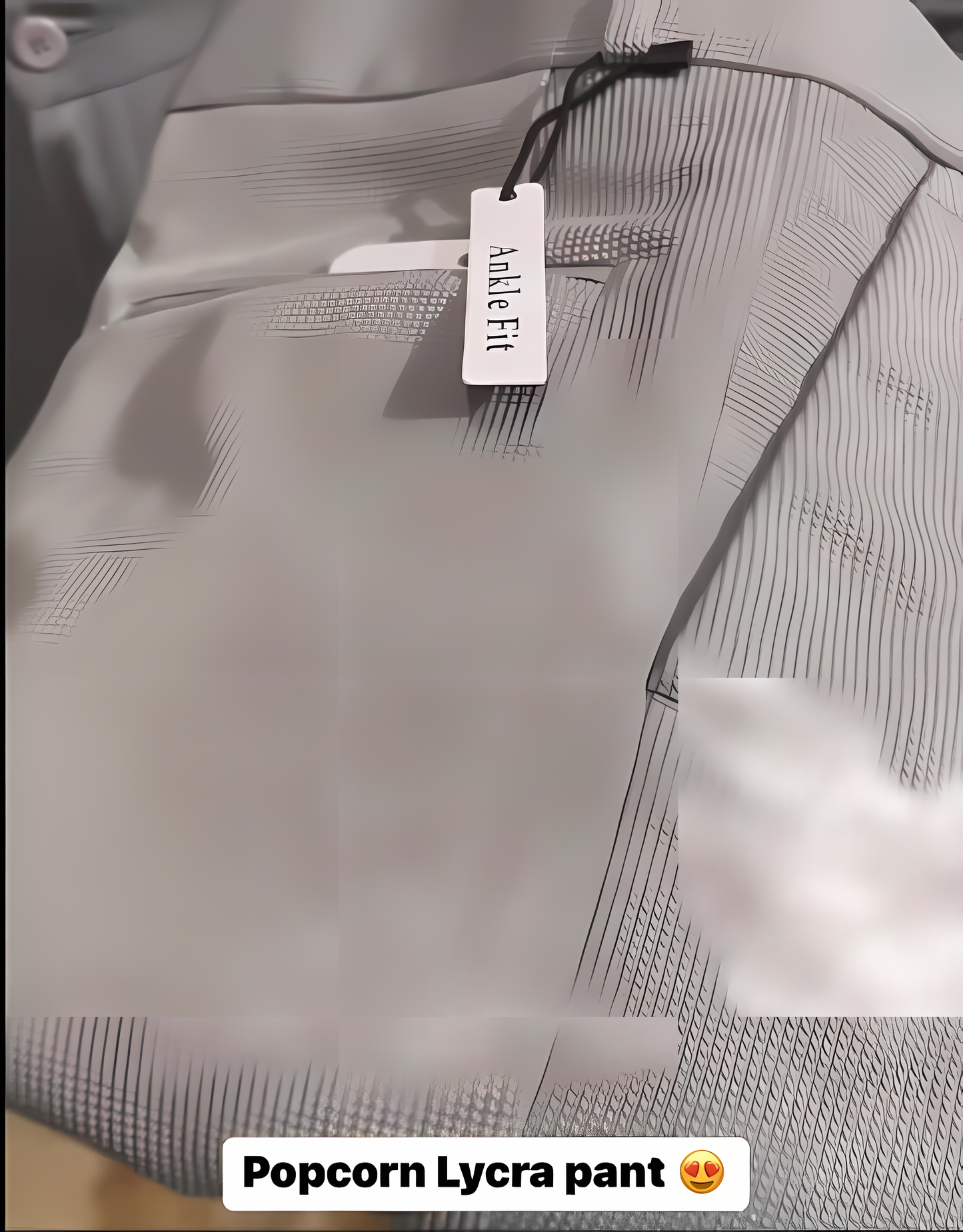 Popcorn Fabric Ankle Length Trouser For Men's